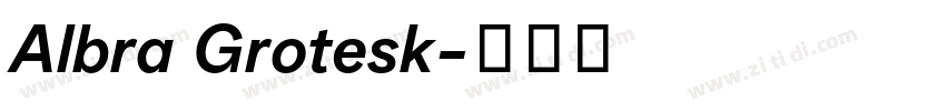 Albra Grotesk字体转换